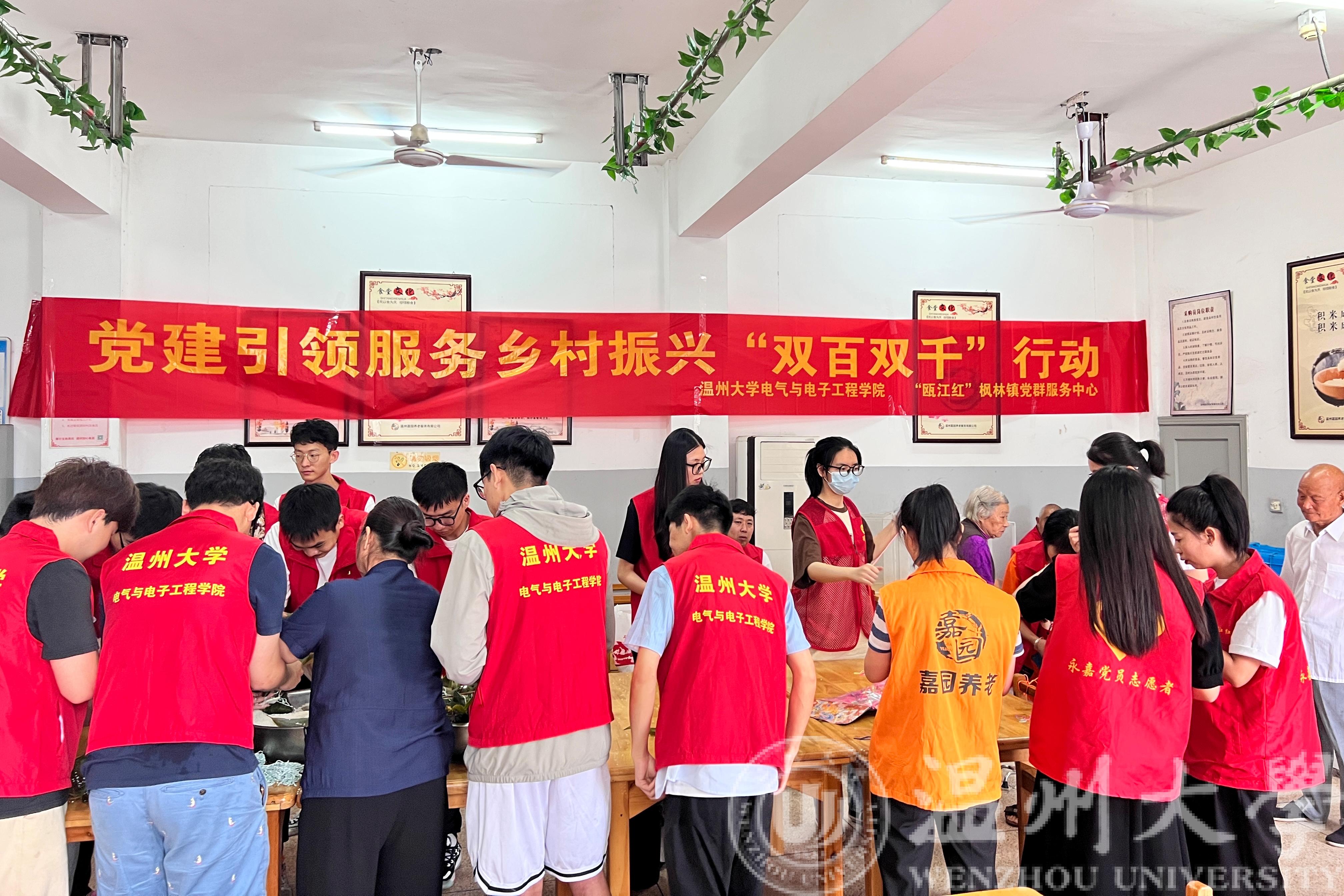 温度新闻:高校师生深入农村开展“主题党日+”活动,吹响党建引领服务乡村振兴“新号角”-温州大学电气与电子工程学院